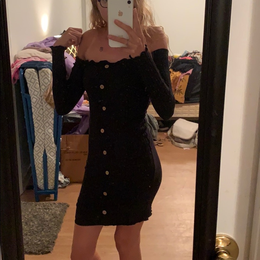 Rue 21 Black bodycon ribbed dress